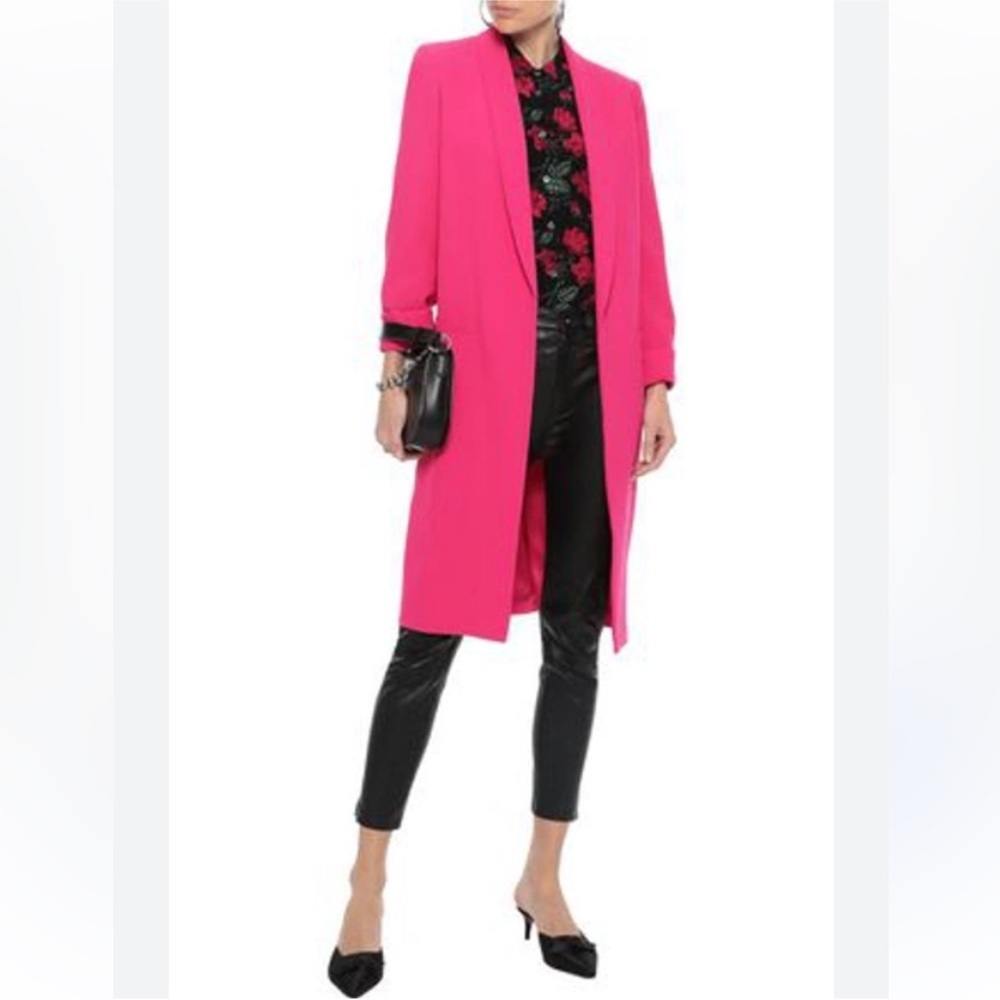 Alice + Olivia Long Hot Fuchsia Pink Blazer Medium